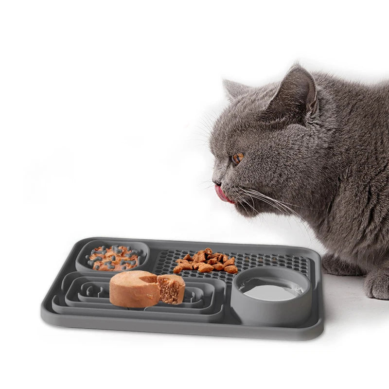 Silicone Slow Feeder & Lick Mat with Suction cups
