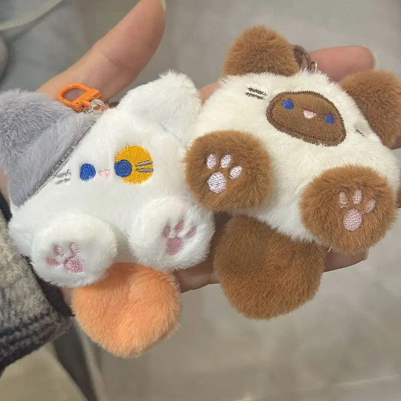 Cute Plush Cat Keychain Bag Charm for You