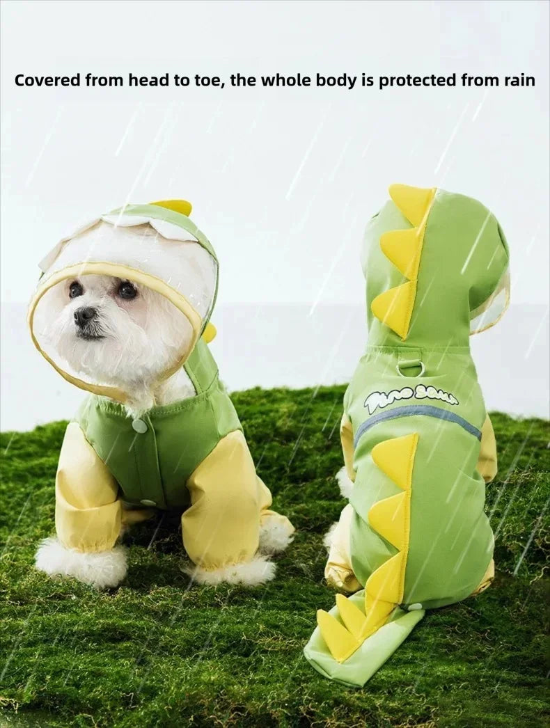 Dinosaur Dog Raincoat