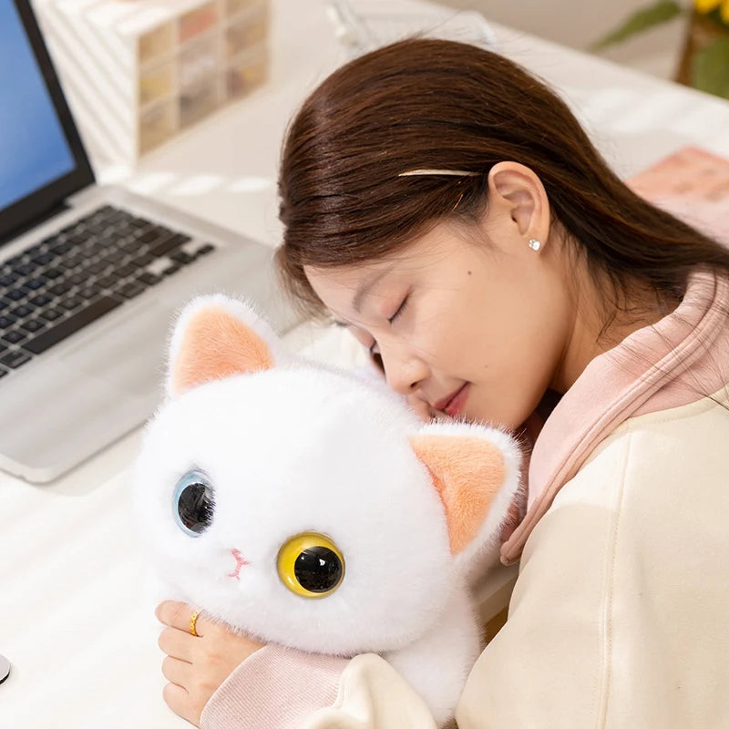 Big Eyes Plush Cat Pillow Toy