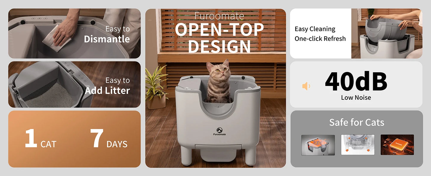 F6 Self-Cleaning Automatic Cat Litter Box