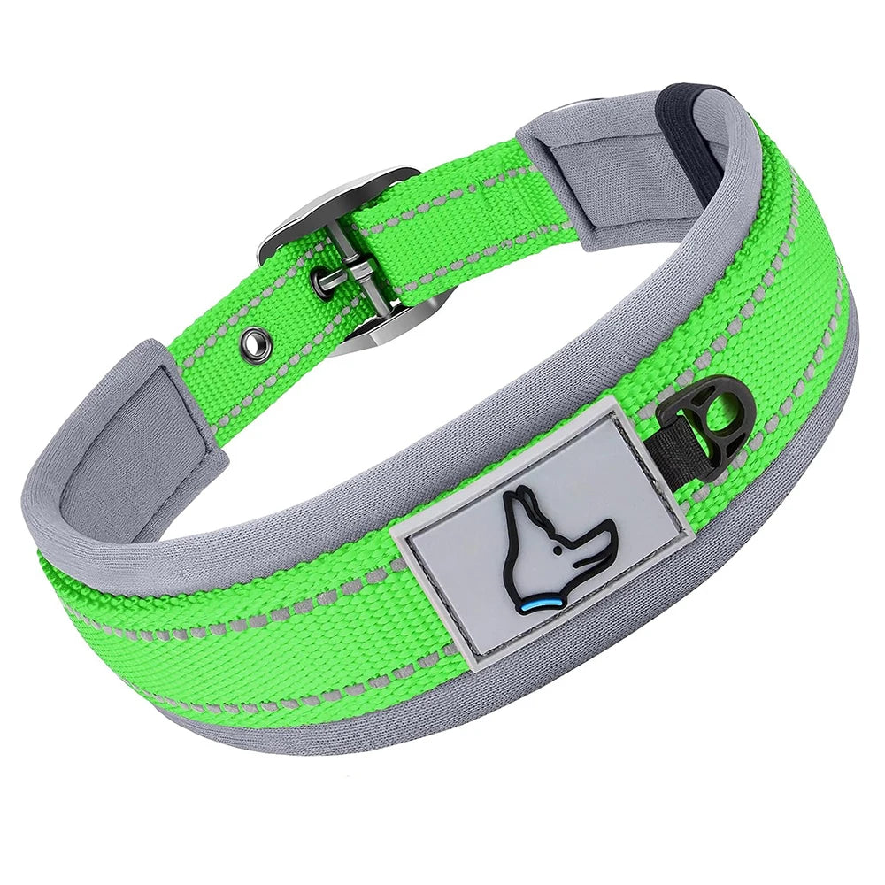 Reflective Padded Heavy-Duty Dog Collar