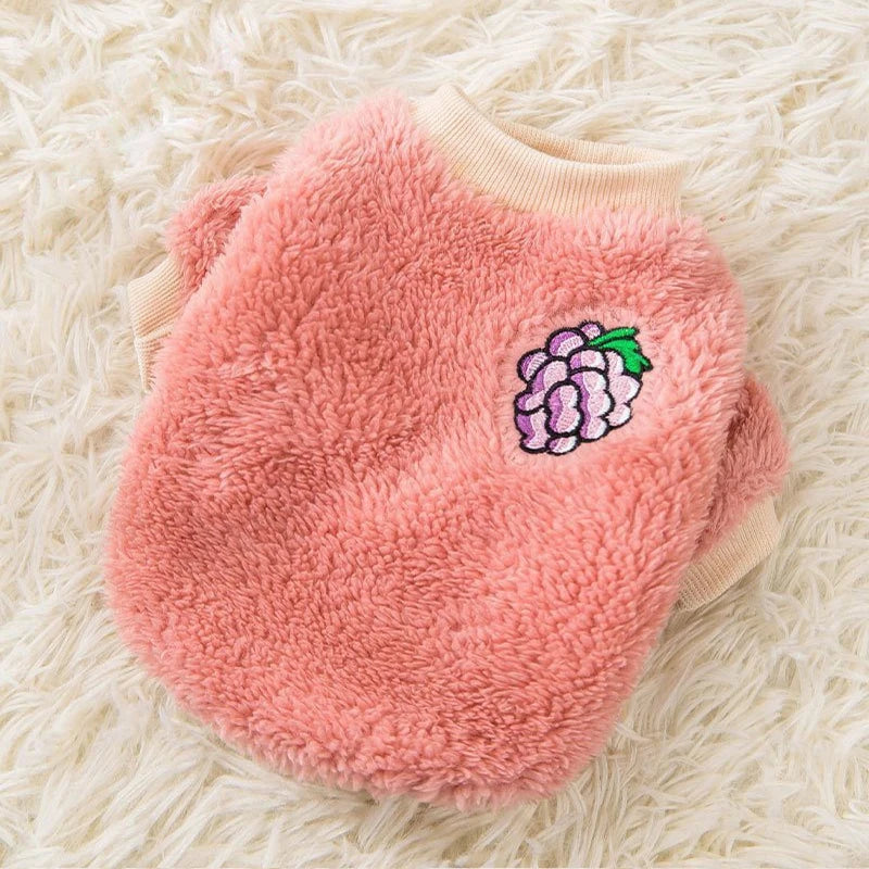 Fruit Print Pet Hoodie
