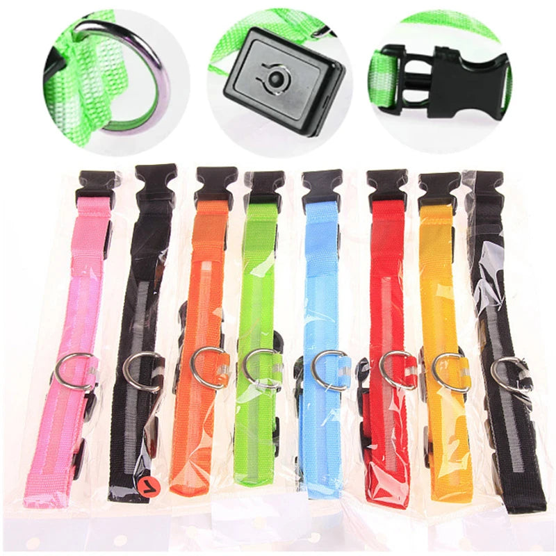 USB Rechargeable LED Glowing Pet Collar