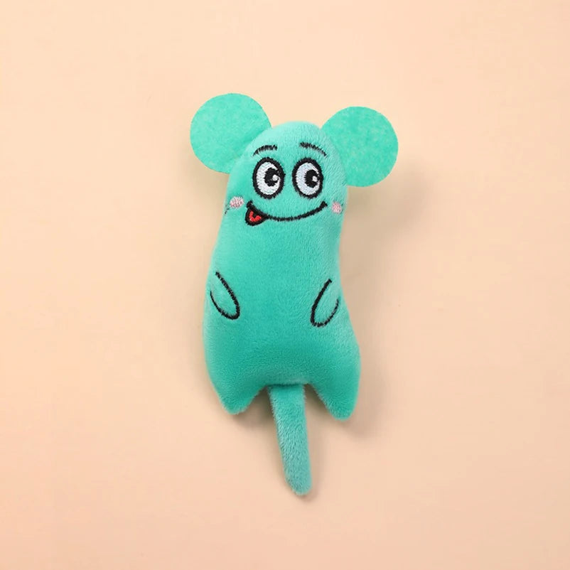 Cartoon Plush Dog & Cat Chew Toy