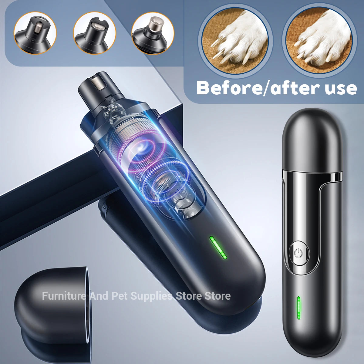 USB Rechargeable Pet Nail Grinder