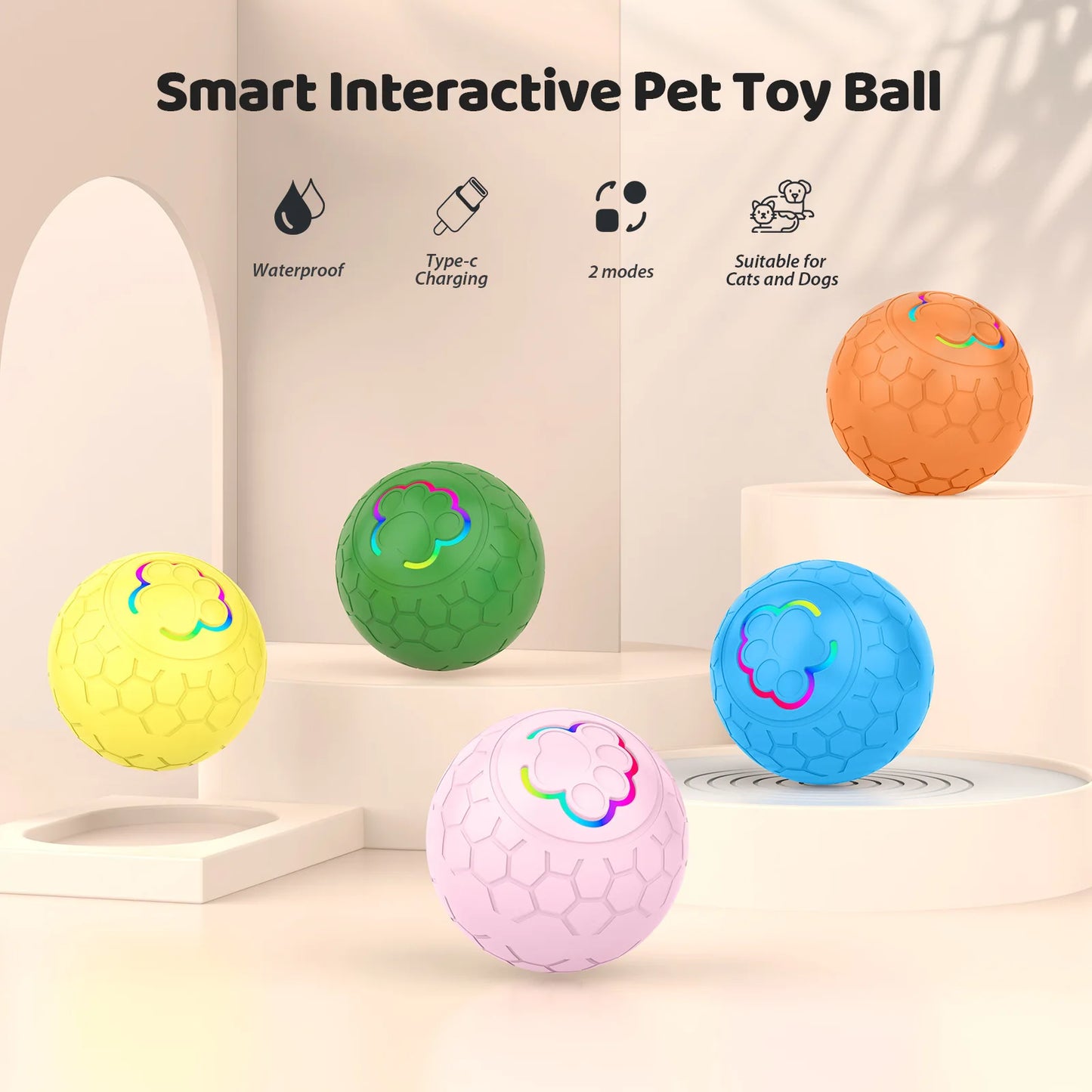Smart LED Interactive Dog Ball Toy