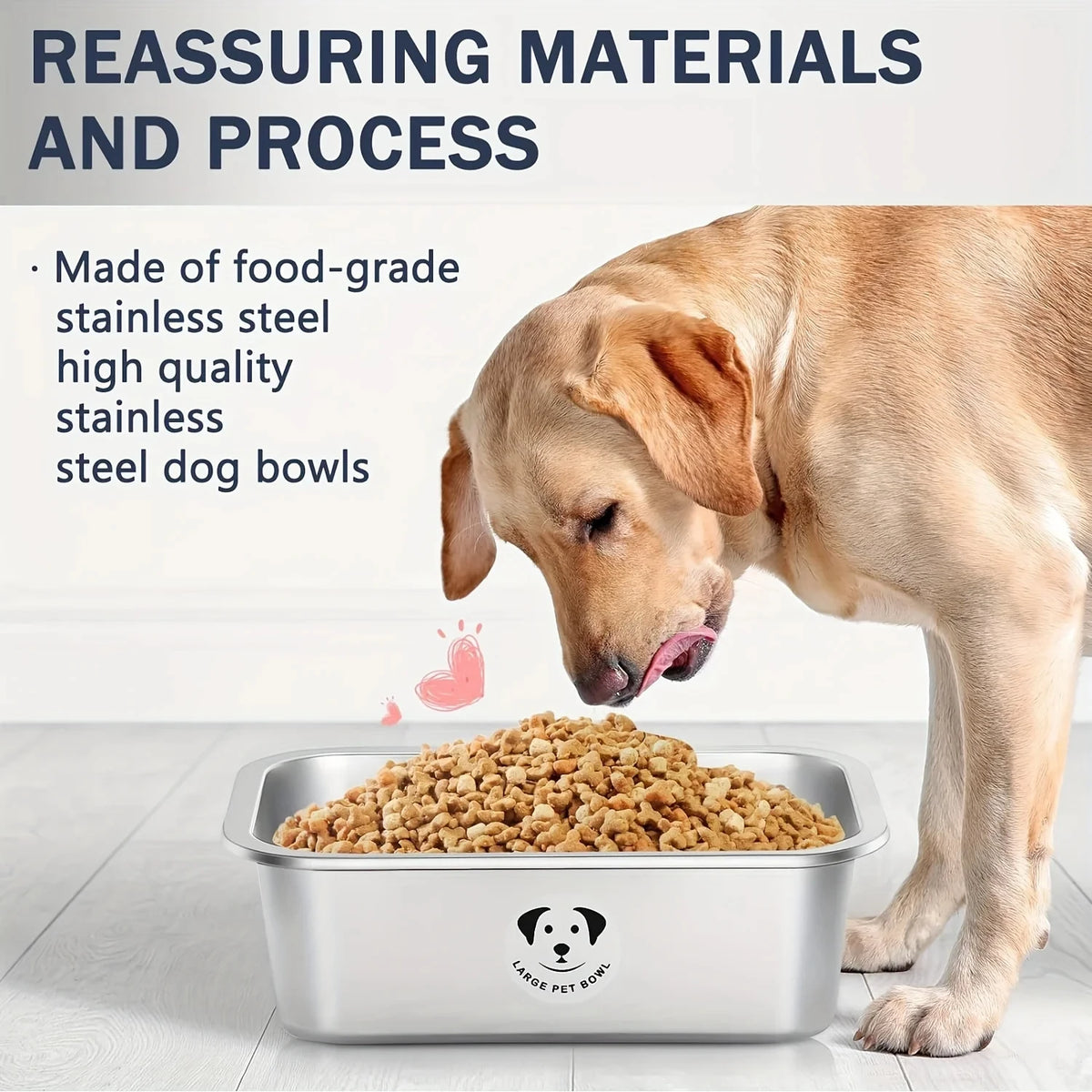 Stainless Steel Pet Food & Water Bowl
