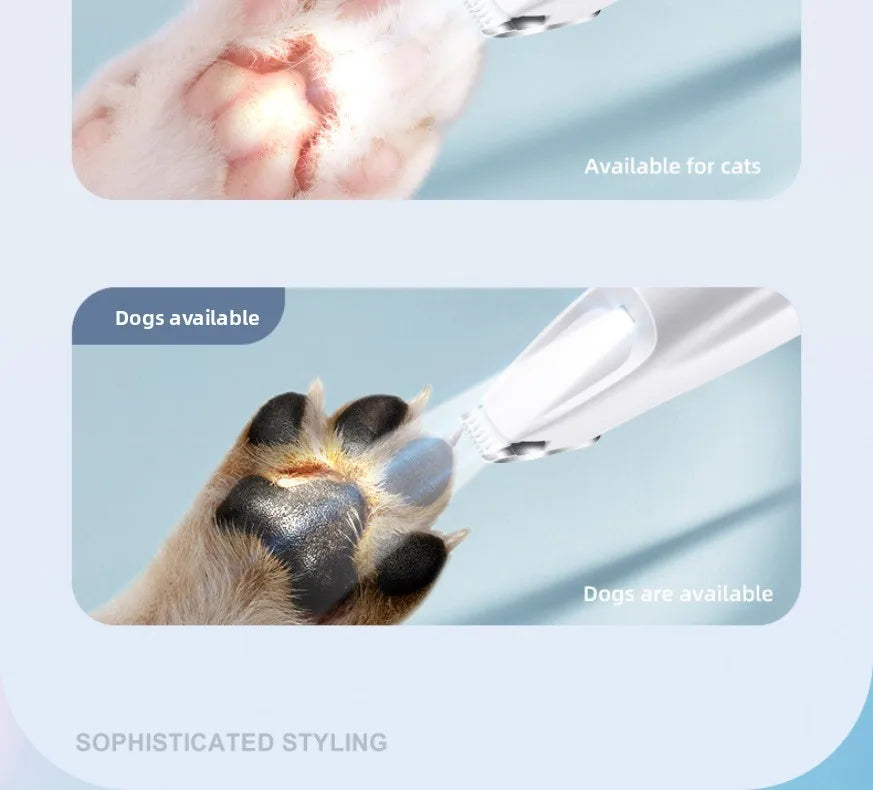 Cordless Pet Grooming Clippers with LED Light