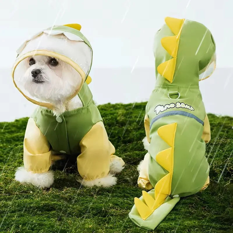 Dinosaur Dog Raincoat