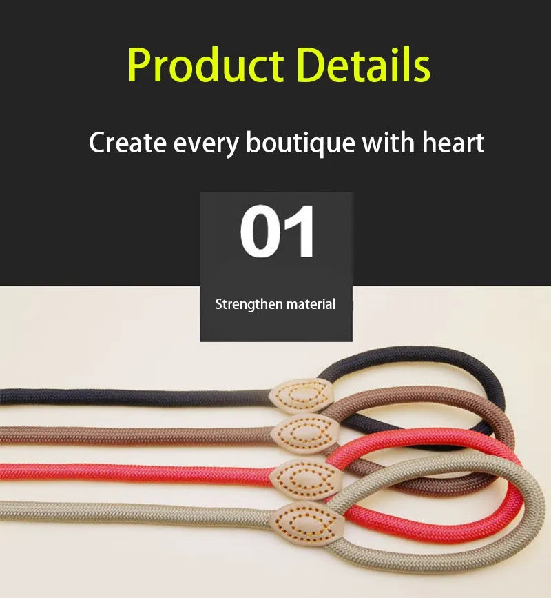 Heavy Duty Braided Slip Rope Dog Leash