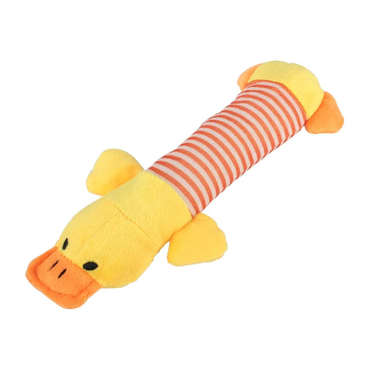 Durable Squeaky Pig & Elephant Dog Toy