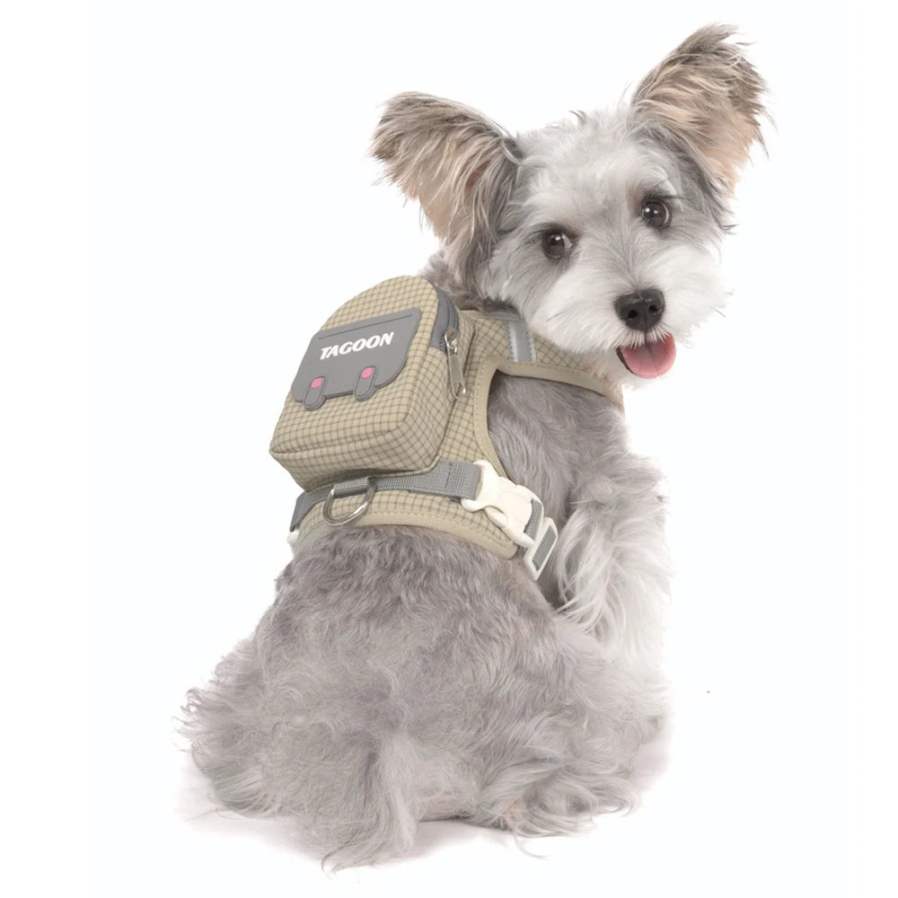 Cute Reflective Pet Harness & Leash Set