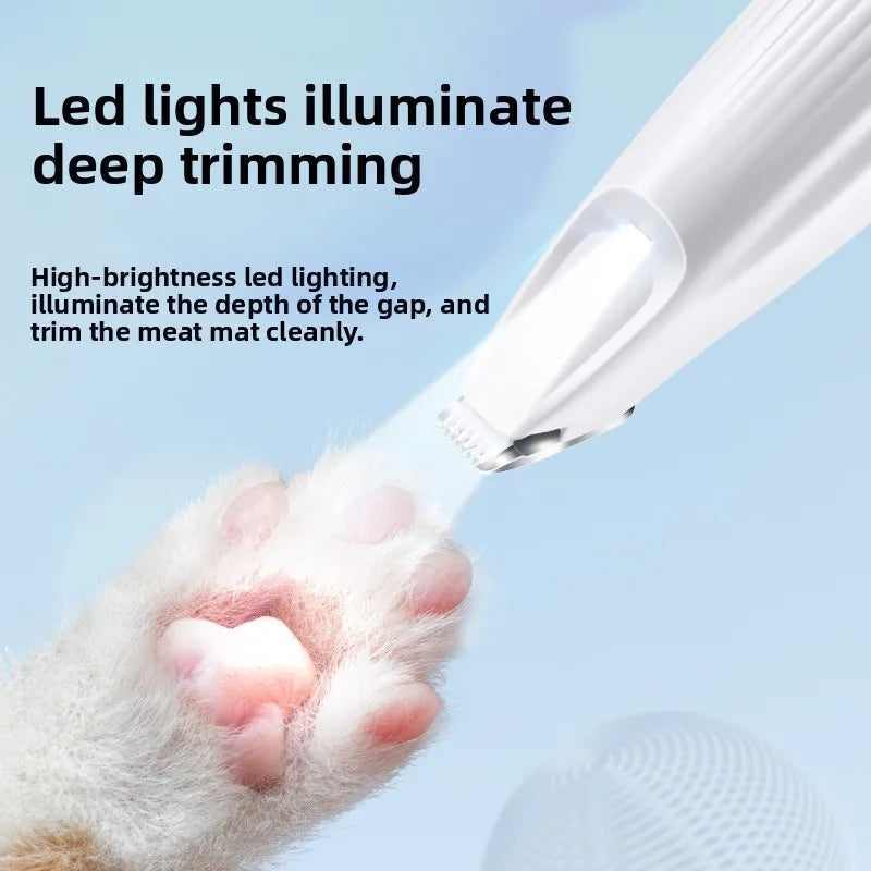 Cordless Pet Grooming Clippers with LED Light