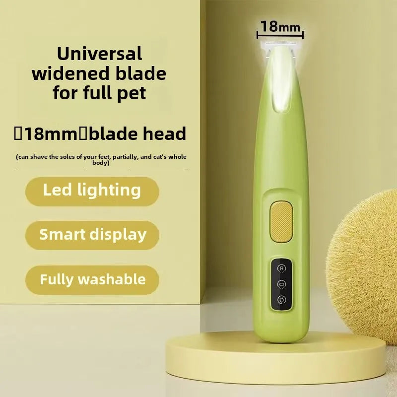 Waterproof Dog Paw Trimmer with LED Light