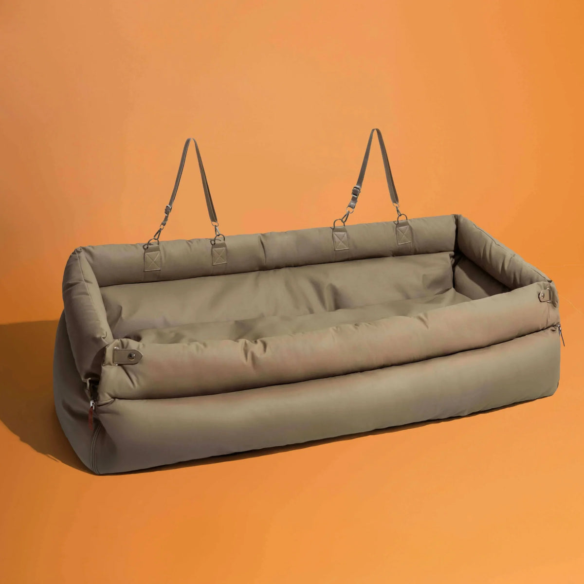 Luxury Faux Leather Dog Car Seat Bed