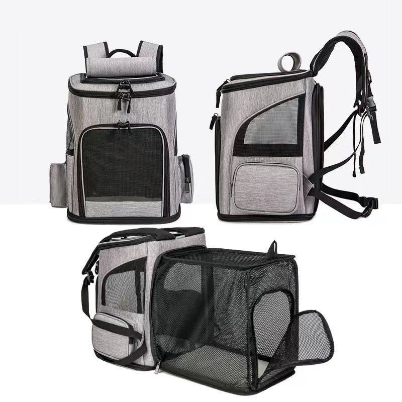 Expandable Breathable Pet Carrier Backpack