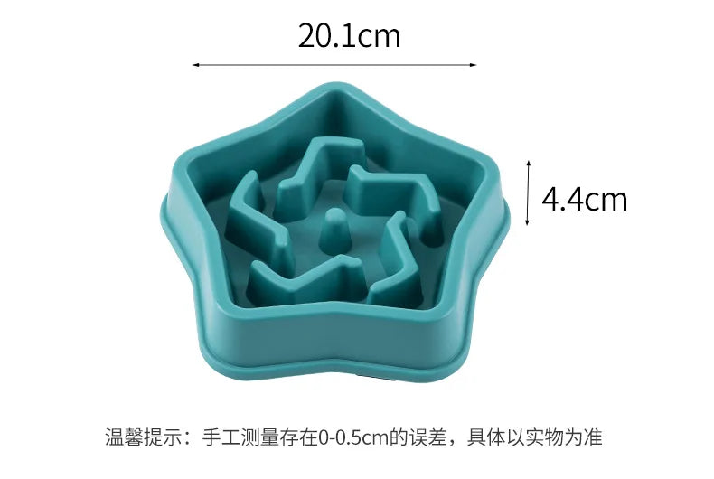 Non-Slip Slow Feeder Bowl for Dogs & Cats
