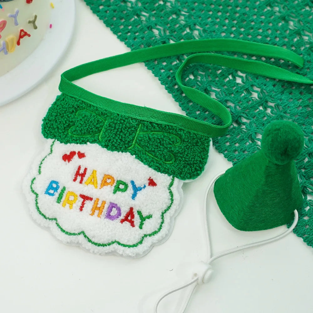 Pet Birthday Hat & Scarf Set