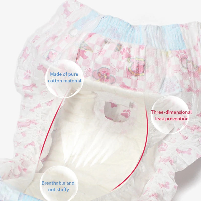 10-Pack Disposable Pet Diapers for Dogs & Cats