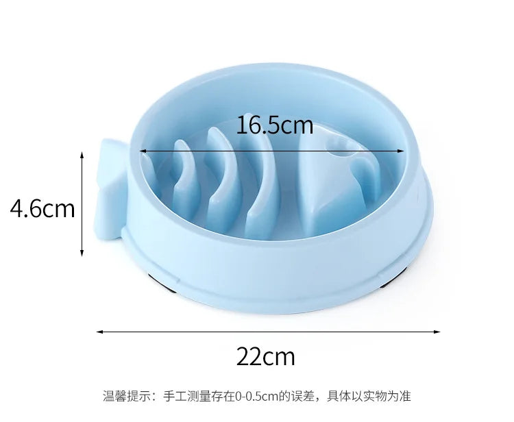 Non-Slip Slow Feeder Bowl for Dogs & Cats