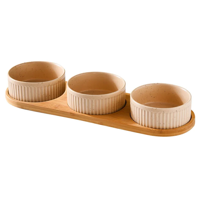 850ml Ceramic Double & Triple Pet Food & Water Bowl