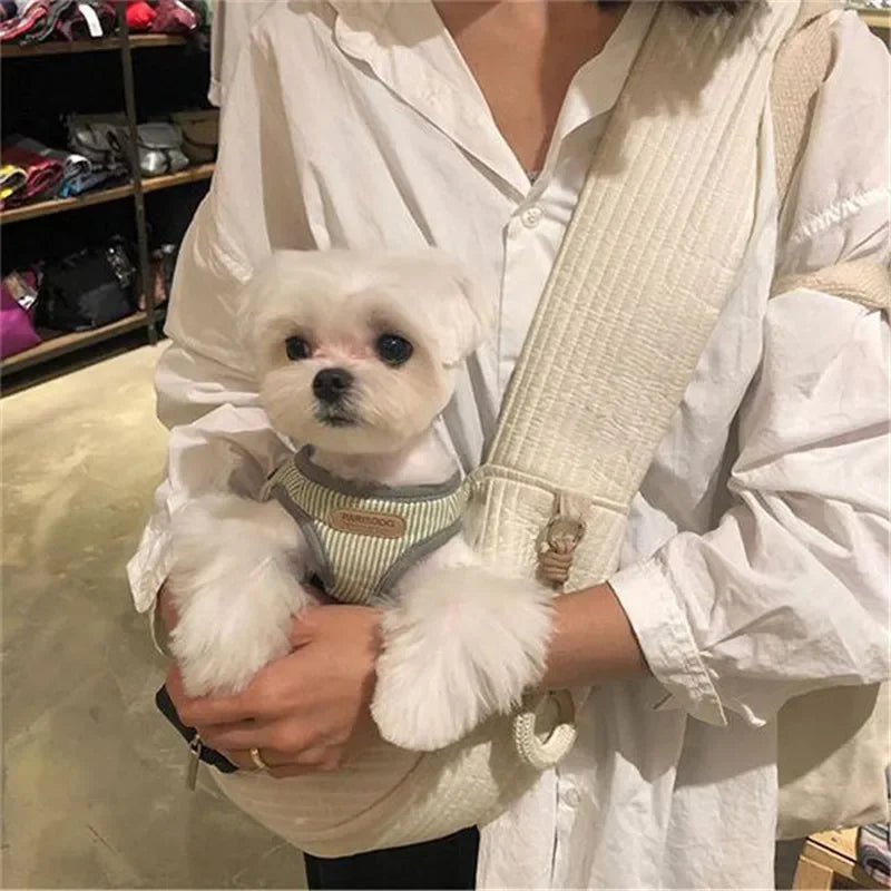 Breathable Canvas Pet Sling Carrier