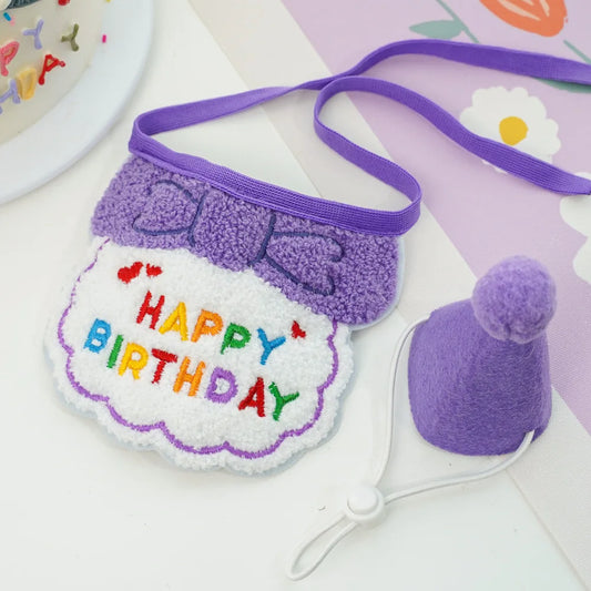 Pet Birthday Hat & Scarf Set