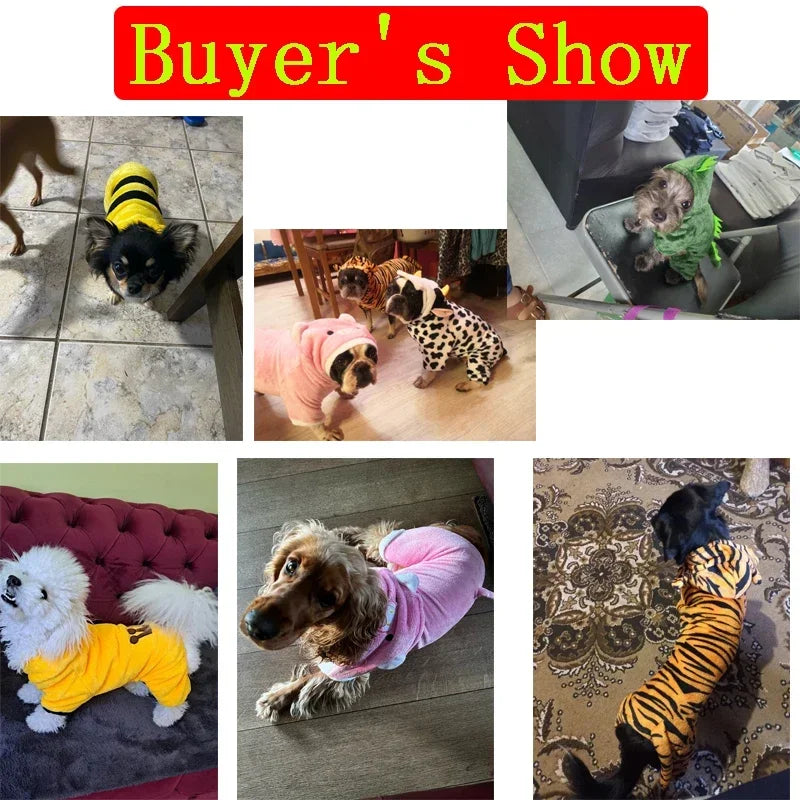 Coral Fleece Pet Costume