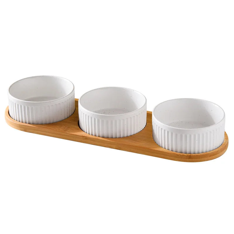 850ml Ceramic Double & Triple Pet Food & Water Bowl