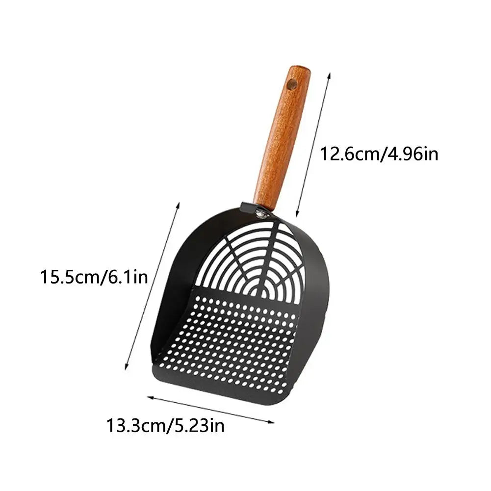 Stainless Steel Cat Litter Scoop with Long Handle