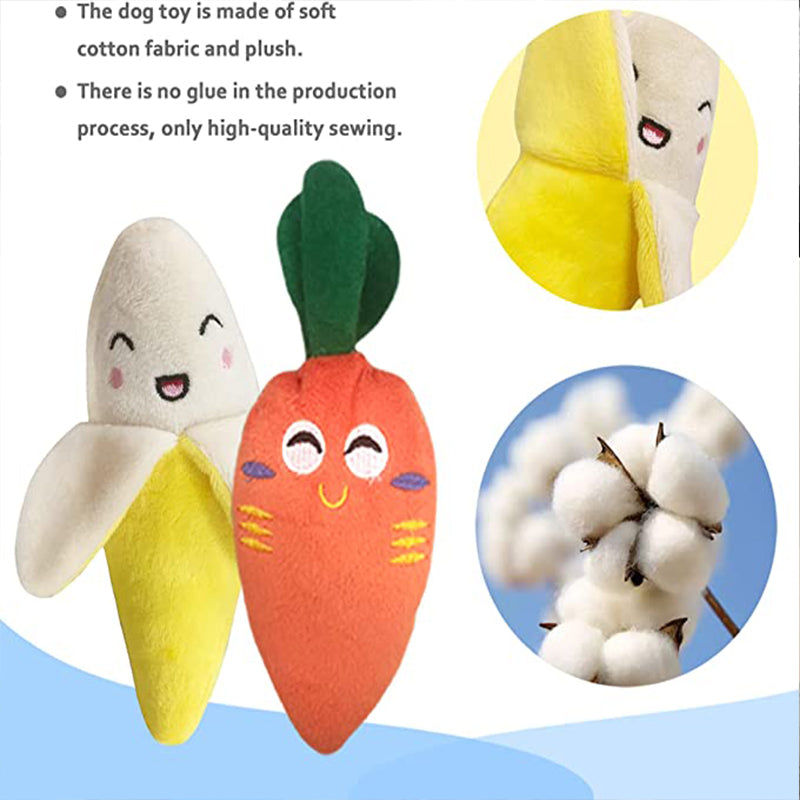 Plush Squeaky Bone Dog Toy