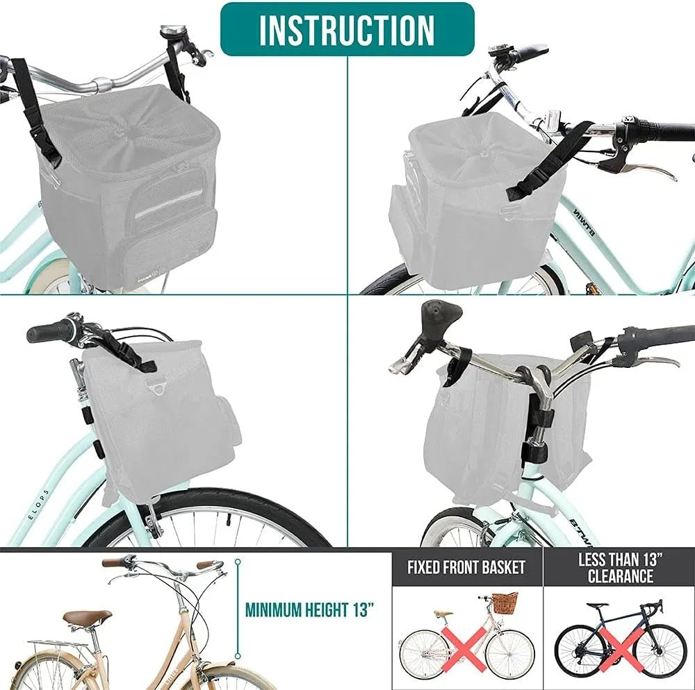 Pet Bike Basket Carrier