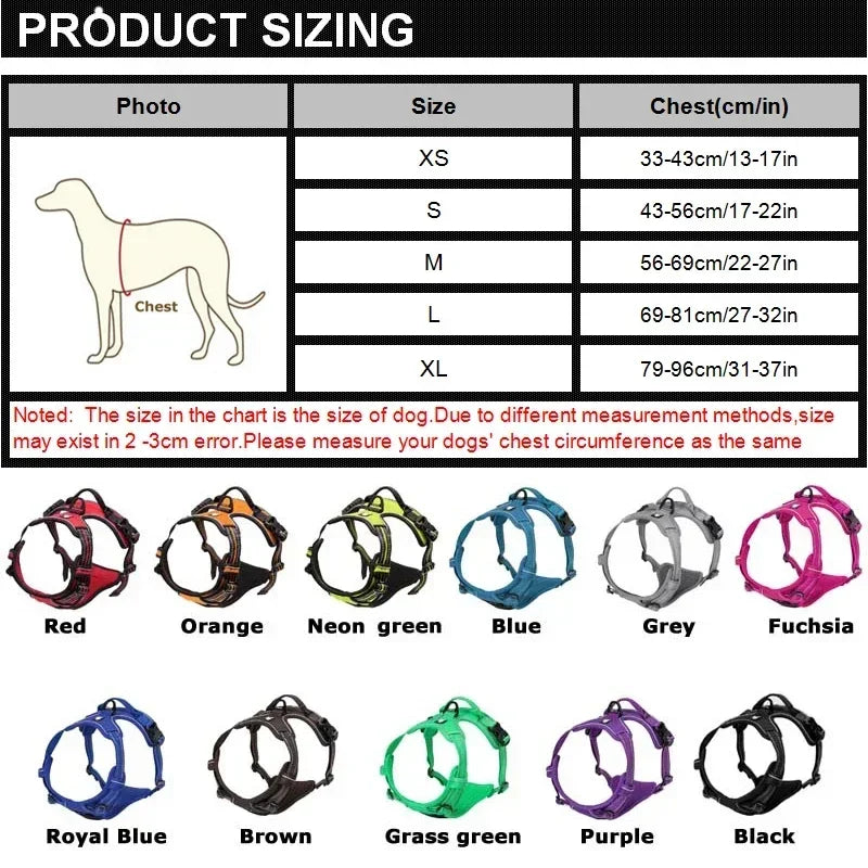 Reflective Breathable Adjustable Dog Harness