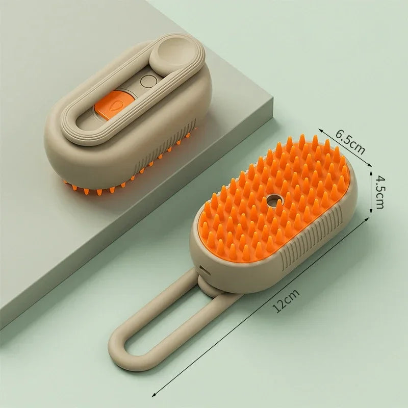 3-in-1 Steam Pet Grooming Brush