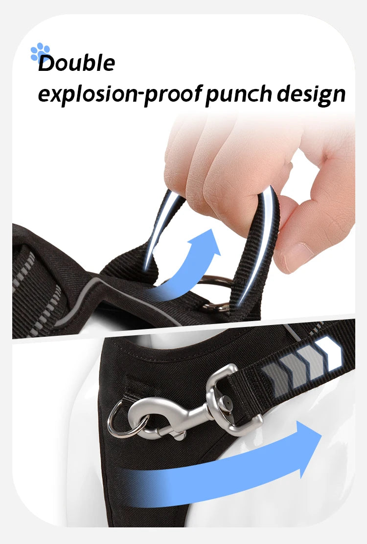 Reflective No-Pull Adjustable Dog Harness