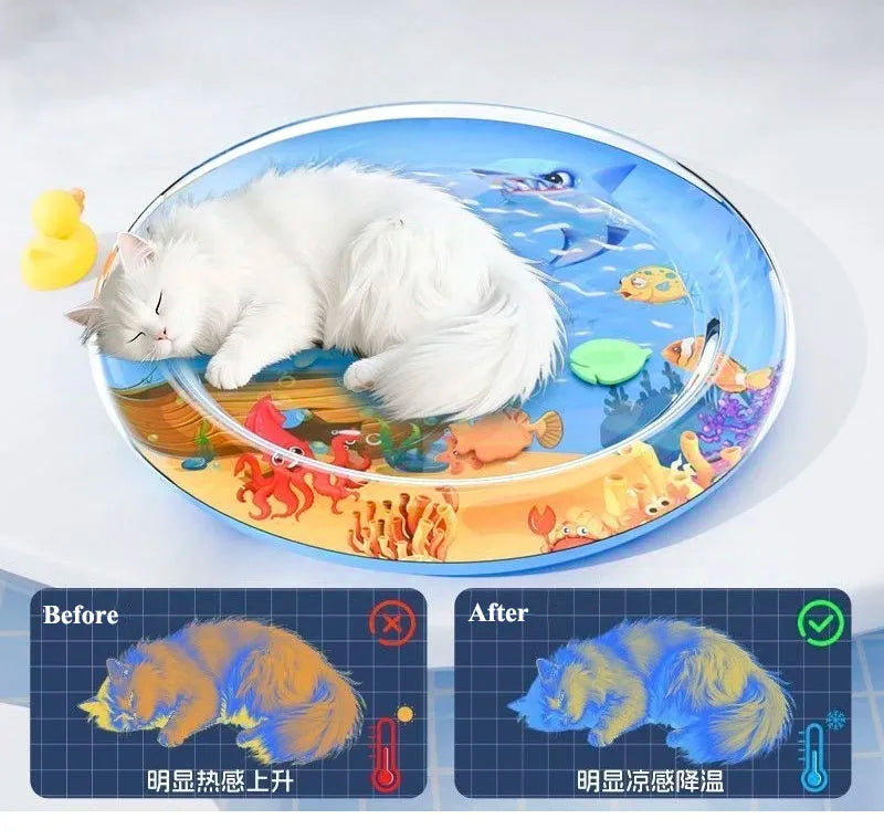 Summer Cooling Water Mat for Dogs & Cats