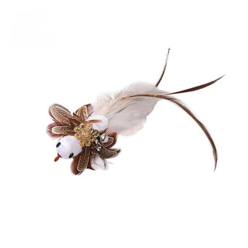Hands-Free Suction Cup Feather Cat Wand Toy