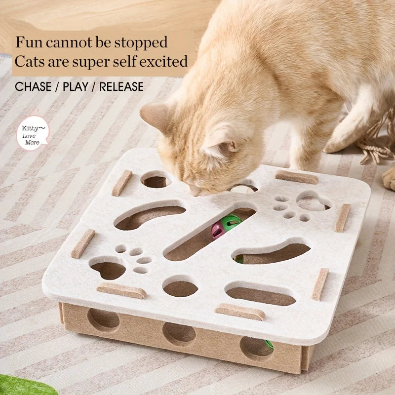 Interactive Cat Puzzle Maze Toy Box