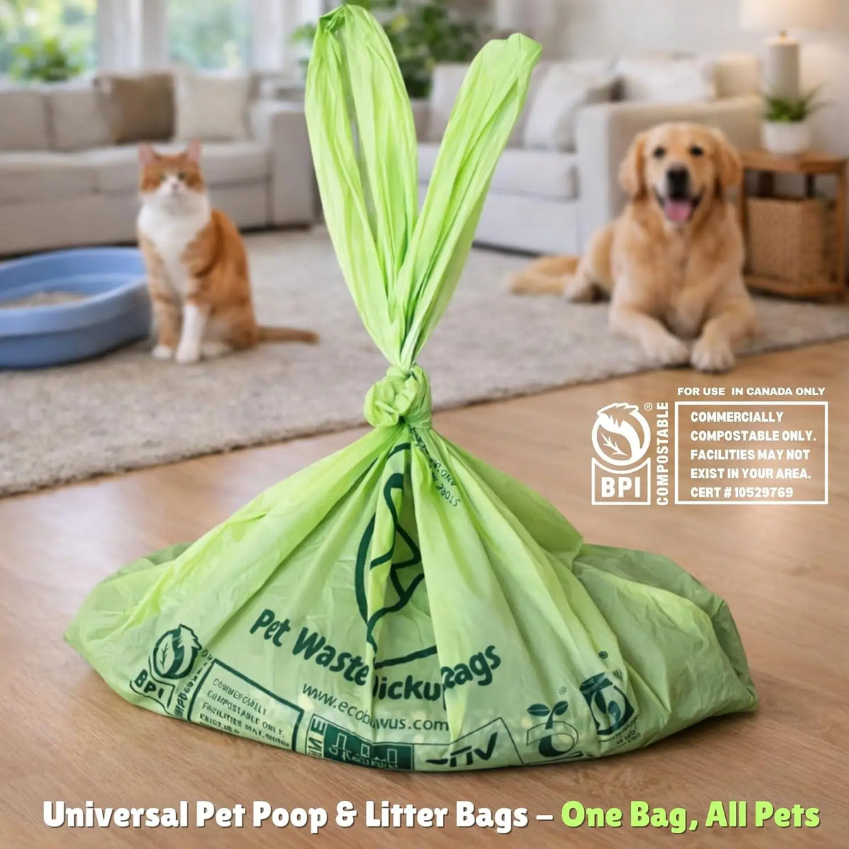 XL Compostable Dog Poop Bags (120 Count)
