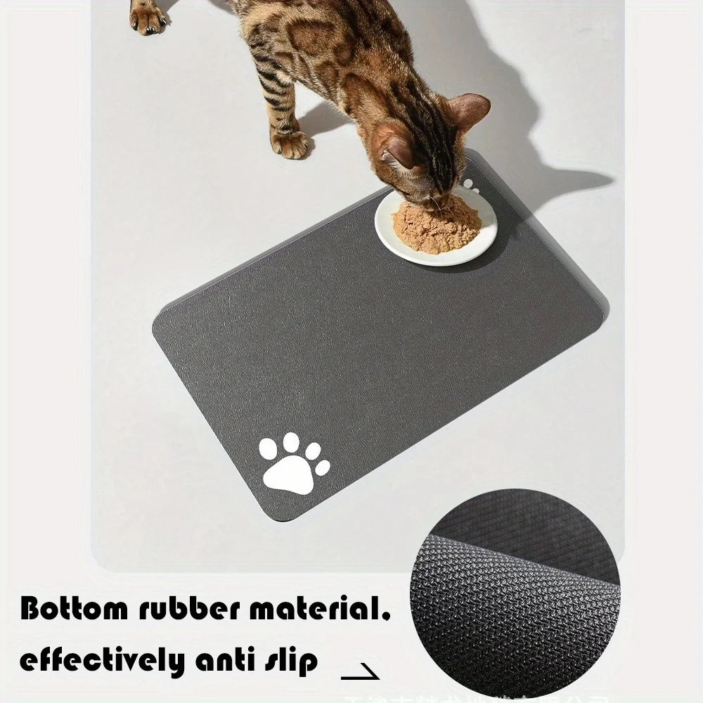 Diatomaceous Earth Non-Slip Pet Feeding Mat