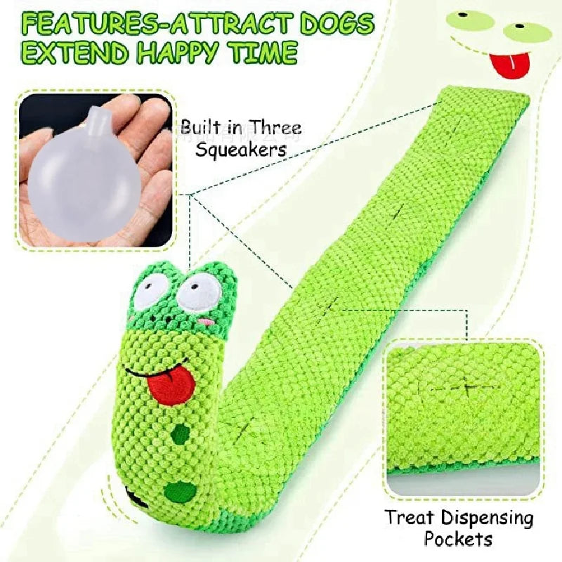 Interactive Snail Puzzle Feeder Dog Toy