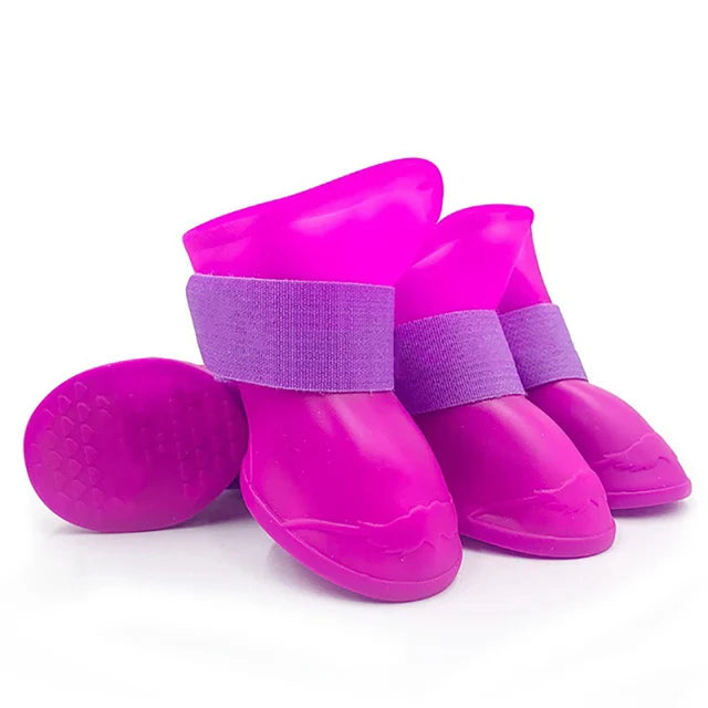 4-Piece Waterproof Anti-Slip Dog Boots