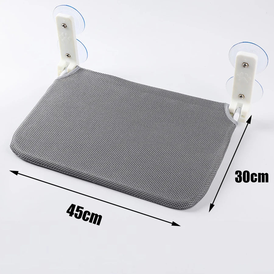 Foldable Window Cat Hammock with Suction Cups