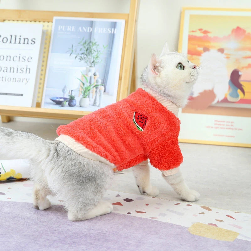 Fruit Print Pet Hoodie