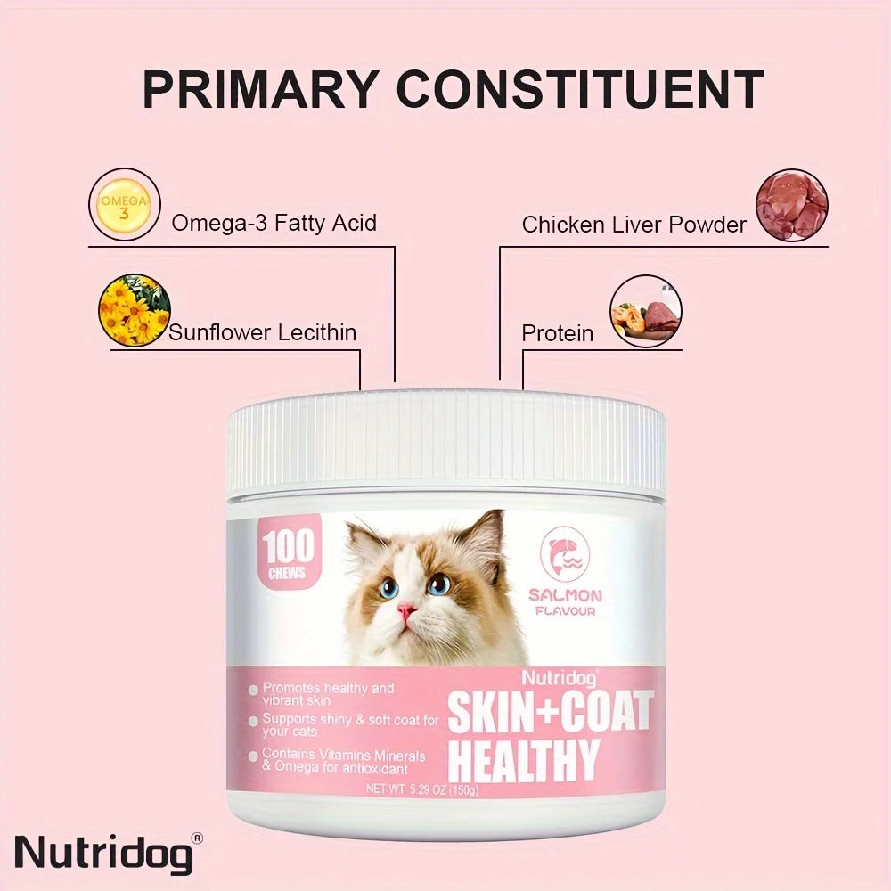 Omega 3 Skin & Coat Chews for Pets (120 pcs)