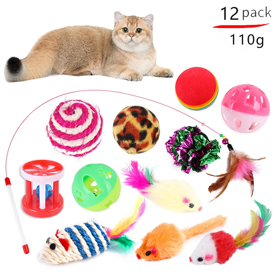 20-Piece Interactive Cat Toy Variety Set