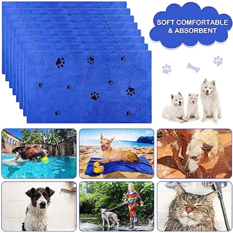 Quick-Dry Microfiber Pet Towel