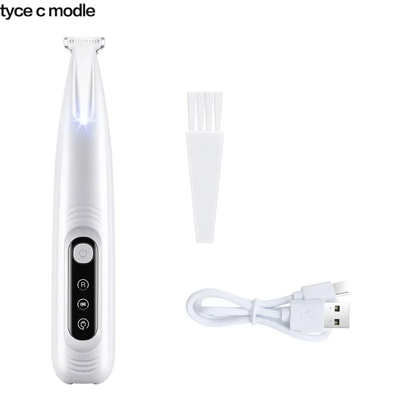 Waterproof Dog Paw Trimmer with LED Light