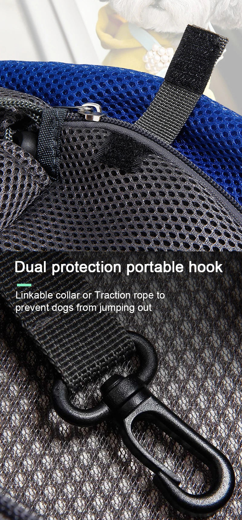 Mesh Pet Sling Carrier Bag